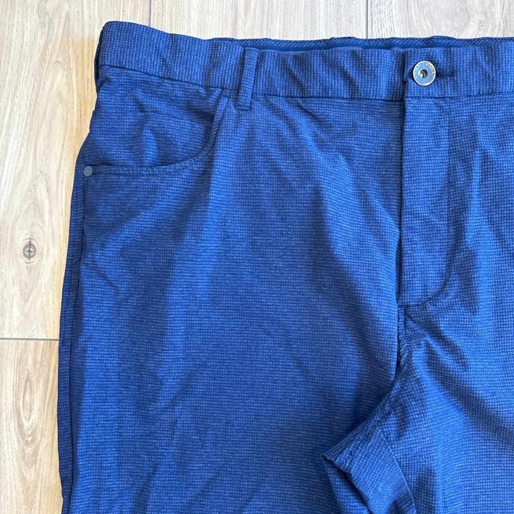 Tommy Bahama Pants Mens 40x36 Blue Performance Golf Casual Textured Chino Travel - Picture 5 of 10